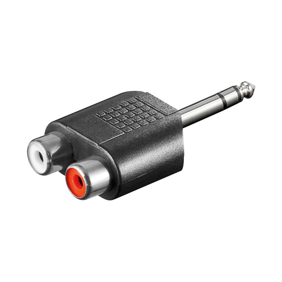 Luxorparts Ljudadapter RCA till 6,3 mm