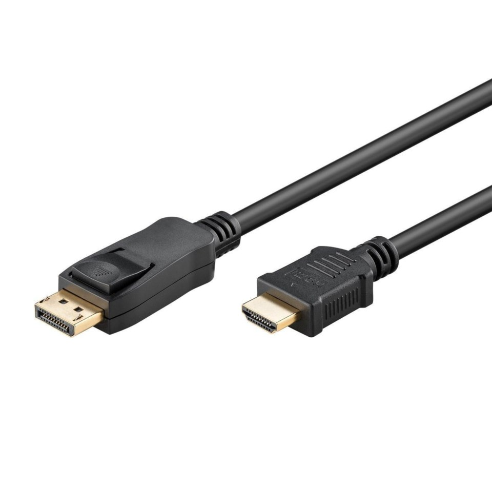 Luxorparts Displayport til HDMI-kabel 1 m