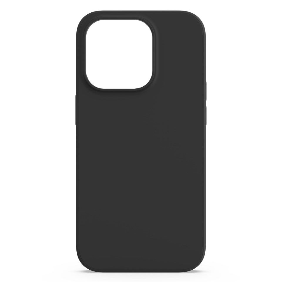Linocell Rubber case for iPhone 14 Pro Svart