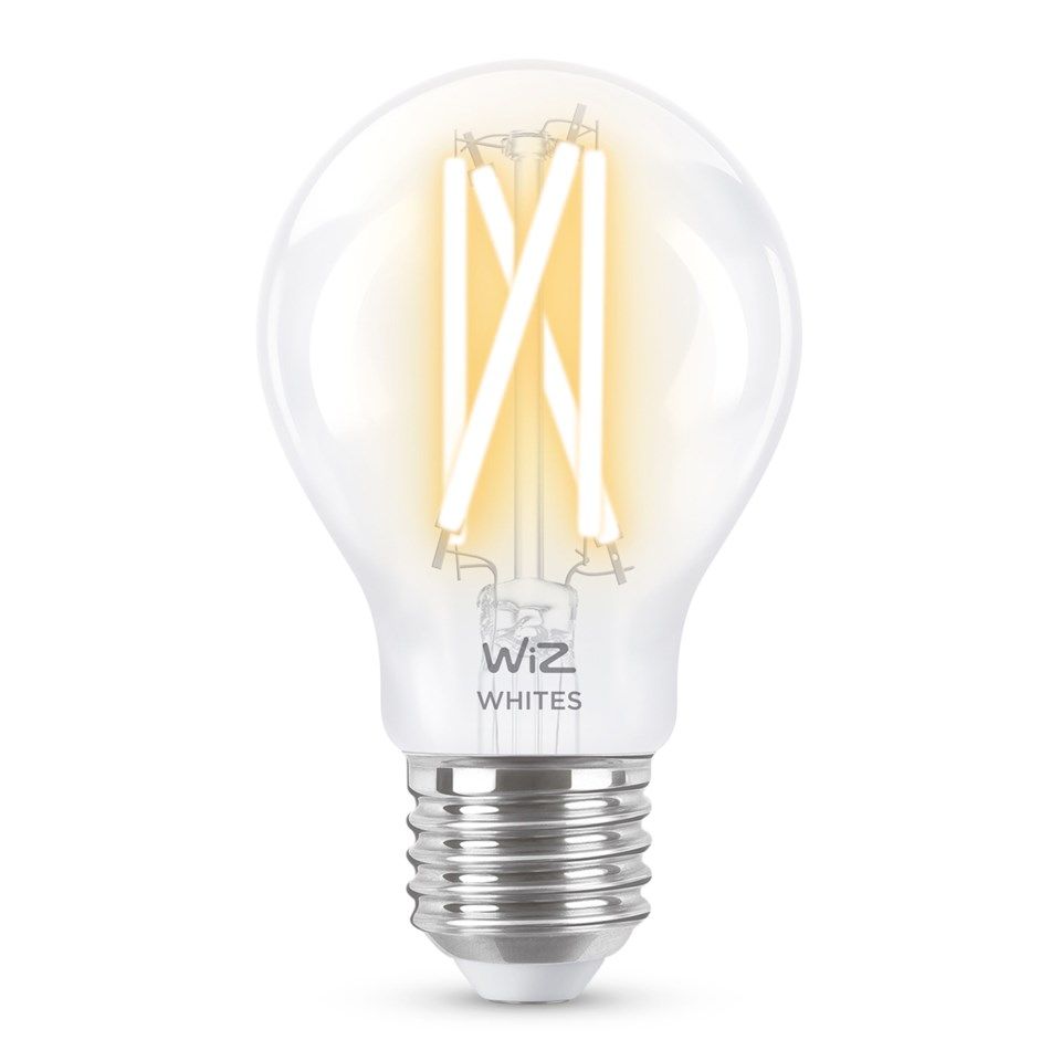 WiZ Clear Filament A60 Smart LED-pære E27 806 lm