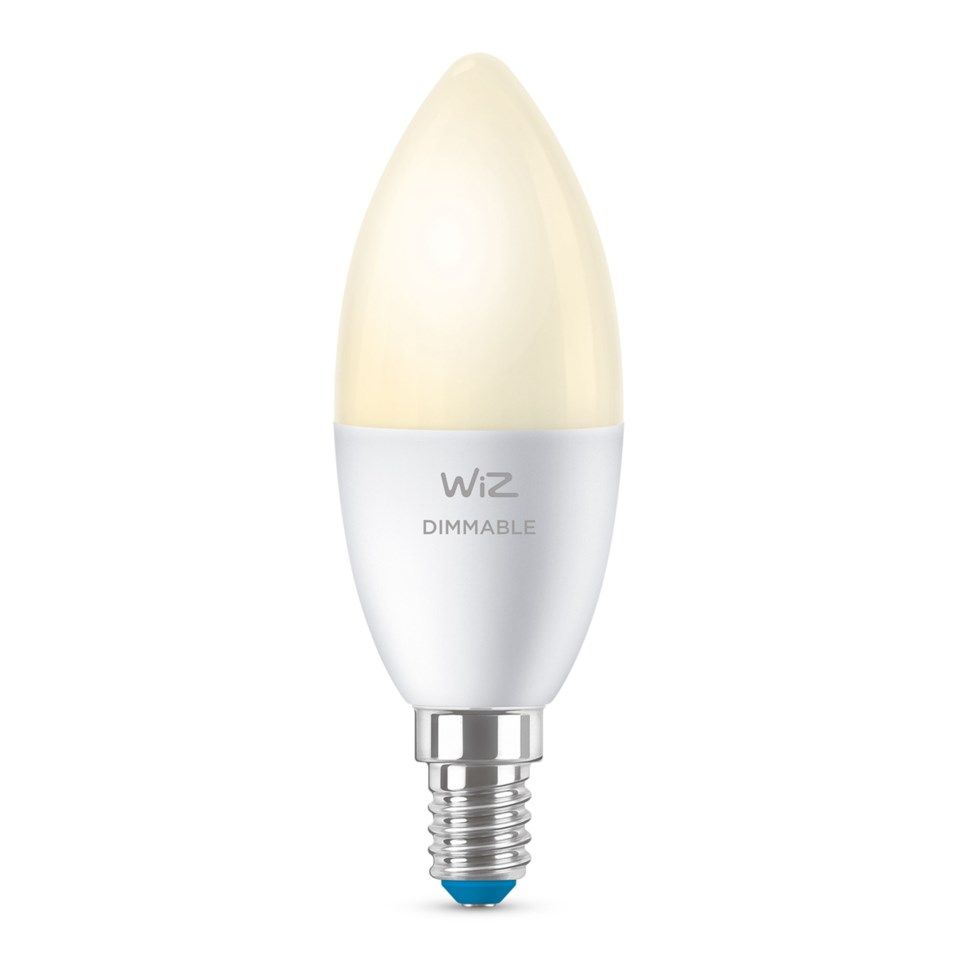 WiZ Varmhvit C37 Smart LED-pære E14 470 lm