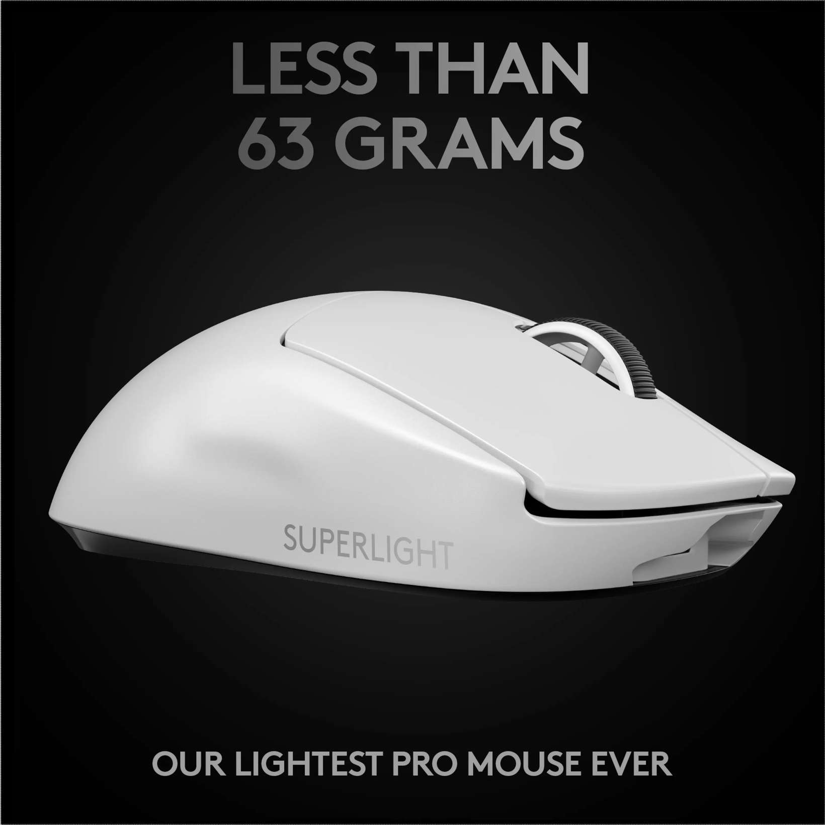 Logitech G Pro X Superlight Trådløs gamingmus Hvit | Kjell & Company