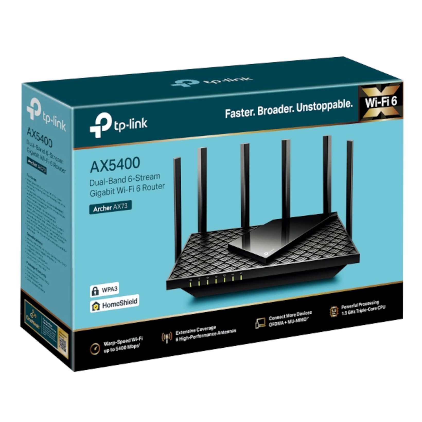 TP-Link Archer AX73 AX5400 Trådløs ruter | Kjell & Company