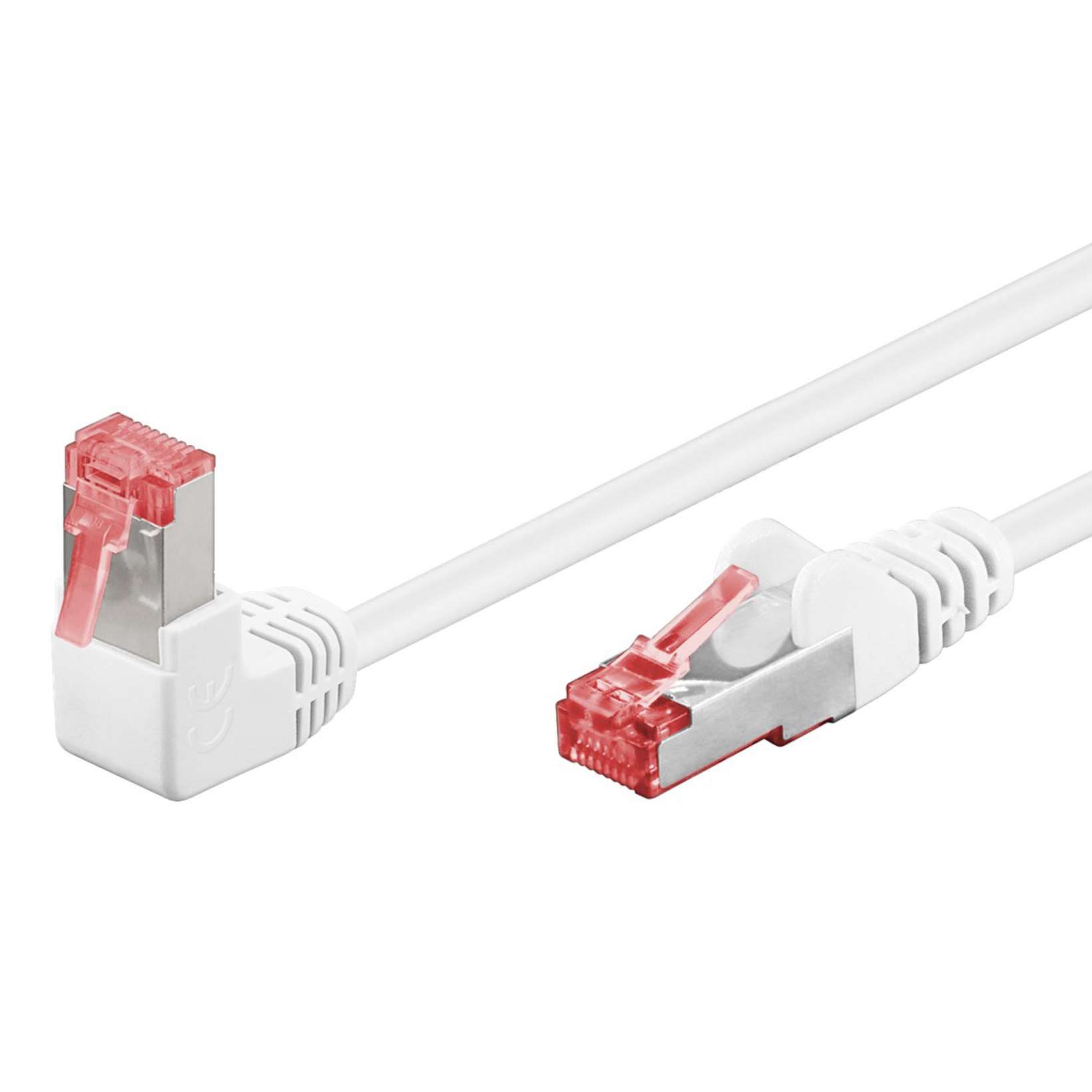 Vinklet S/FTP-nettverkskabel Cat. 6 2 m | Kjell & Company