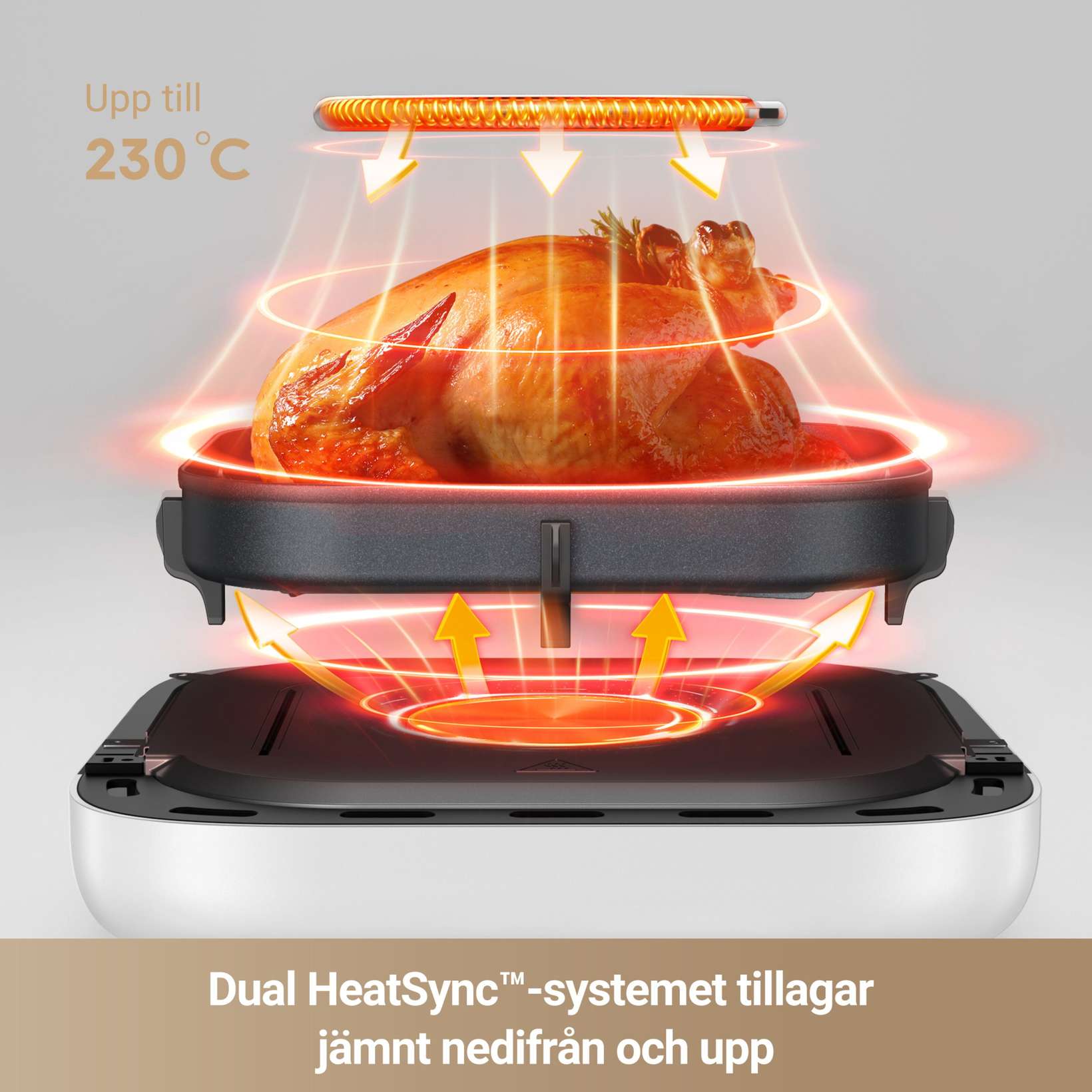 Cecotec Cecofry Supreme 8000 Air Fryer Luchtfriteuse zonder olie, 8 l, 1800 W, touchpaneel, 30-200 °C, 10 vooraf ingestelde modi, voorverwarming, waarschuwing, roestvrijstalen afwerking