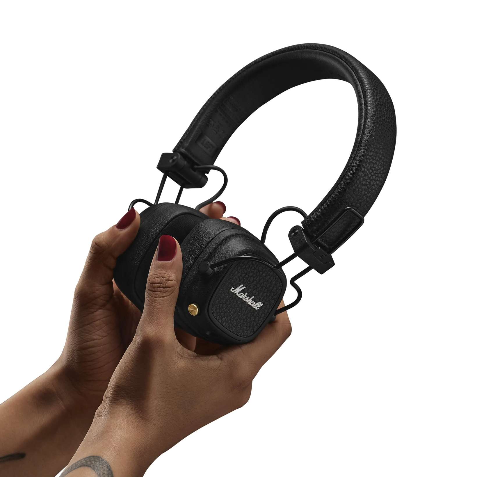 Marshall Major V trådløse on-ear-hodetelefoner Black | Kjell & Company