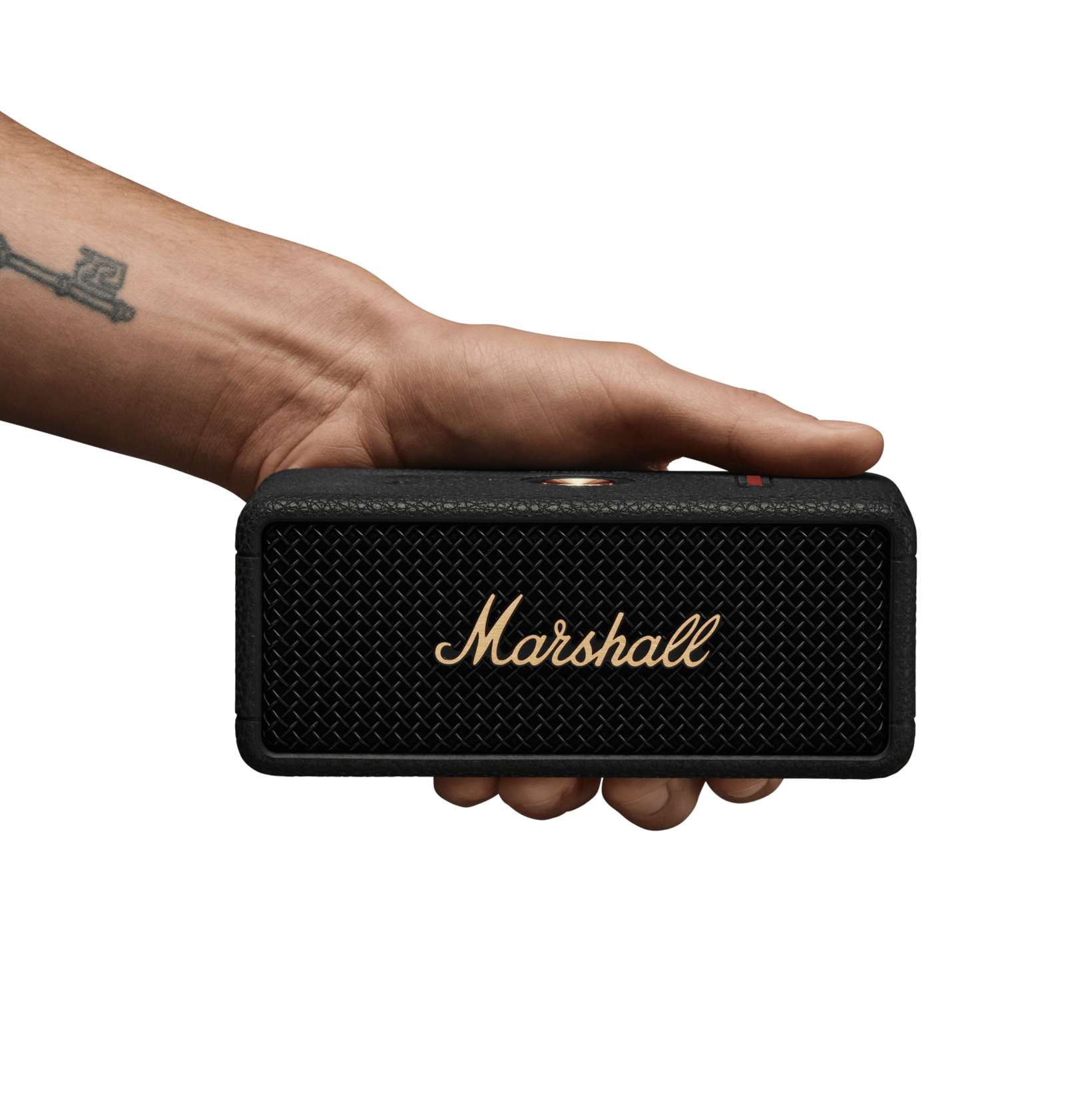 Marshall Emberton III Bluetooth-høyttaler Black and Brass | Kjell