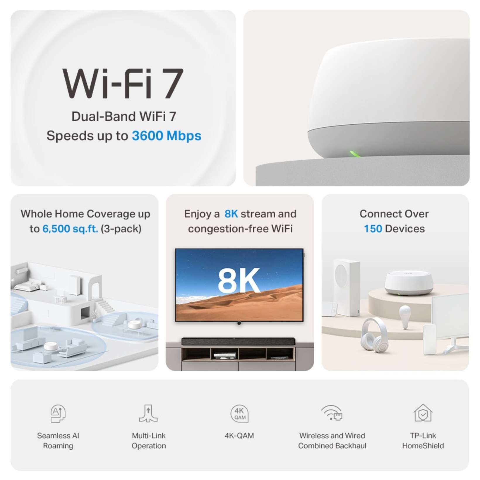 TP-Link Deco BE22 BE3600 Wifi 7 mesh-system | Kjell & Company