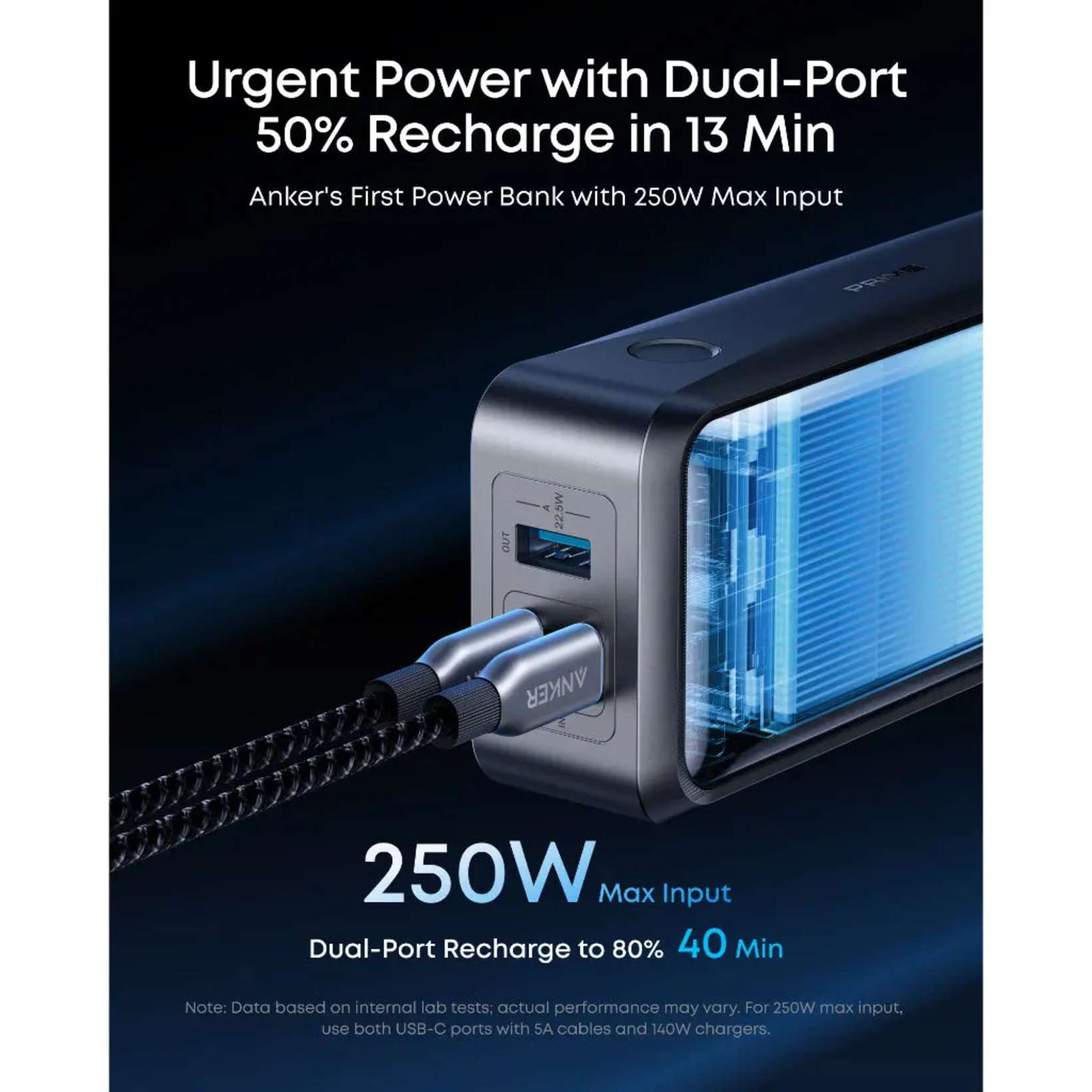 Anker Prime Powerbank 300 W PD 3.1 26250 mAh | Kjell & Company