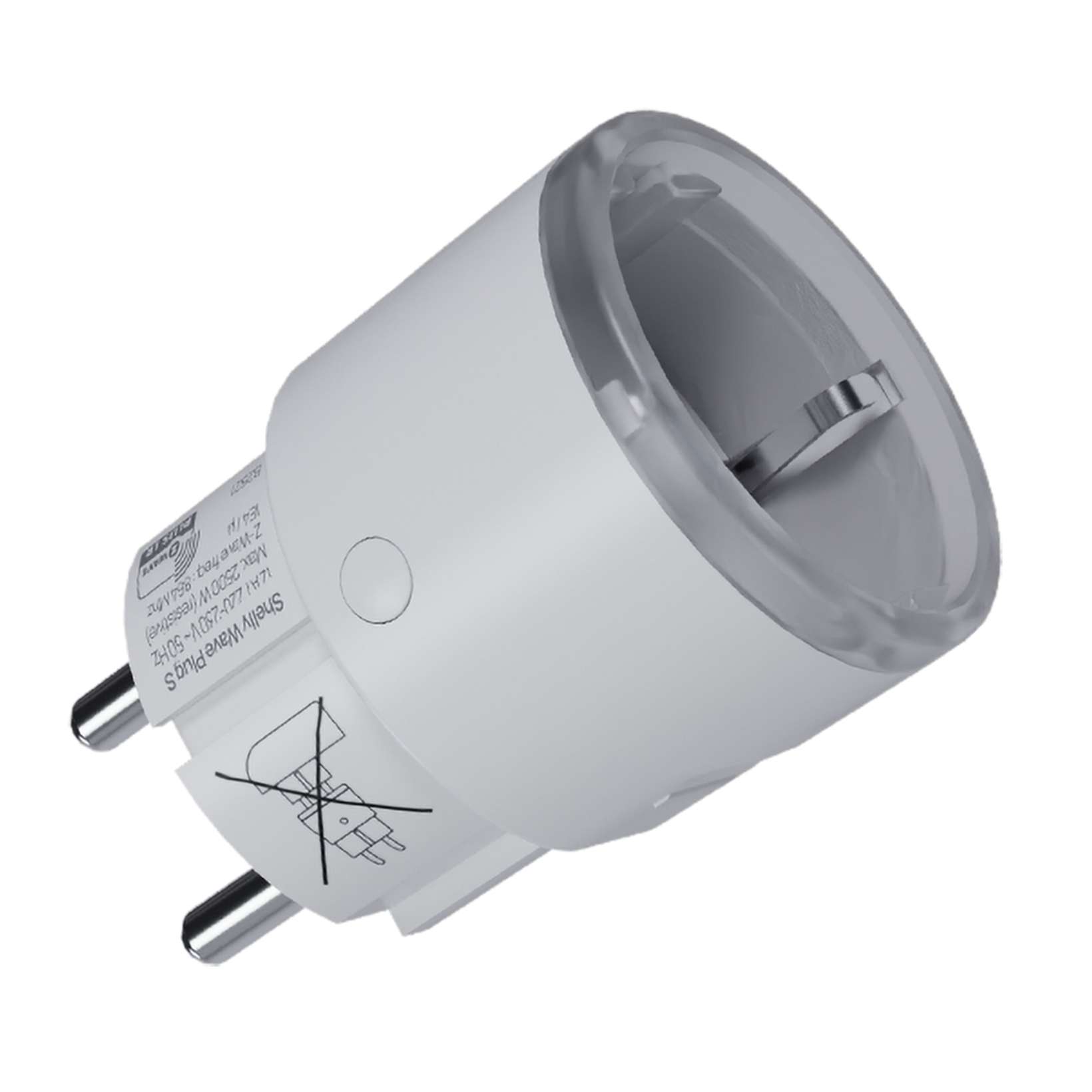 Shelly Wave Plug S LR – smart Z-Wave-plugg med energimåling Svart