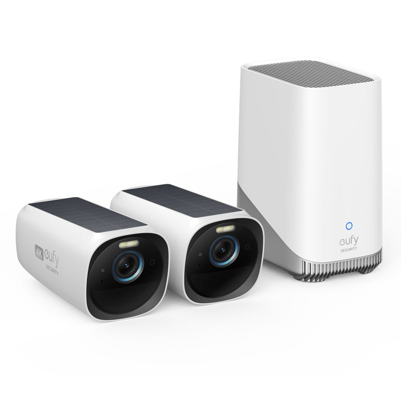 Eufy eufyCam 3 Övervakningssystem med solpanel 2-pack