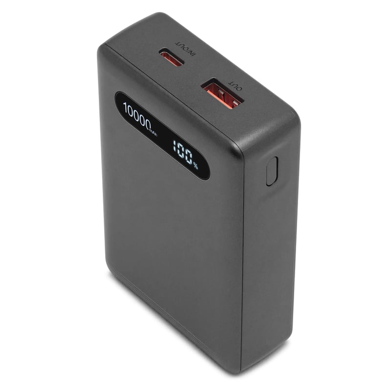 Linocell Powerbank 10000 mAh med 20W laddning Svart