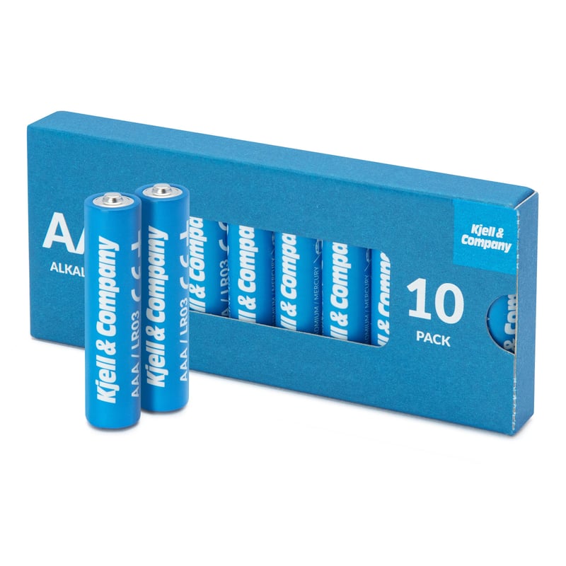 Kjell & Company AAA-batterier (LR03) 10-pack