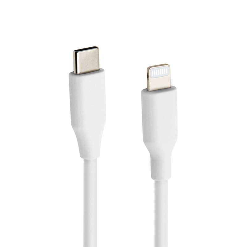 Linocell USB-C till Lightning-kabel Vit 1 m