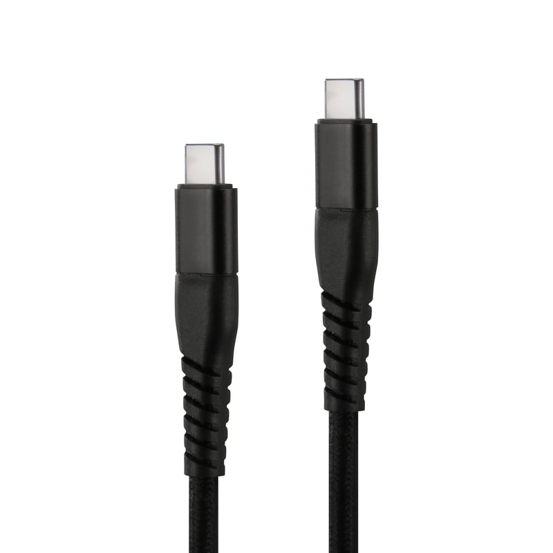 Linocell Premium Kevlar USB-C 3.2-kabel Svart 2 m