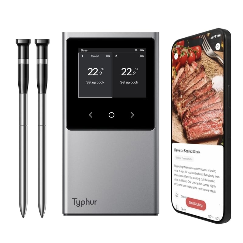 Typhur Sync Dual trådlös grill- och stektermometer med två sonder