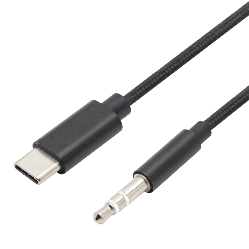 Linocell USB-C till 3,5 mm-kabel 1 m Svart