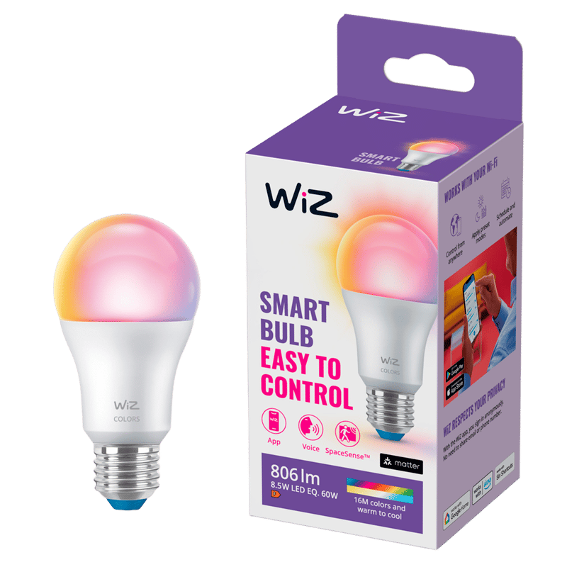 WiZ Color A60 Smart LED-lampa E27 806 lm