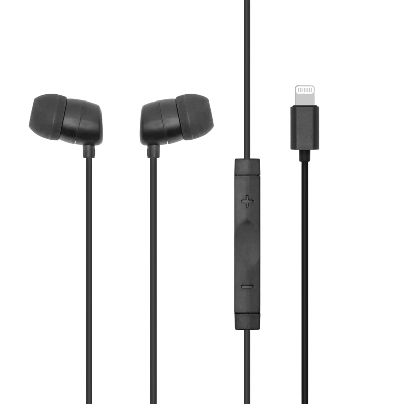 Linocell In-ear Lightning-hörlurar Svart