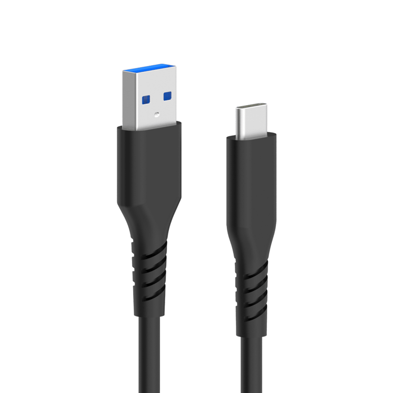 Linocell USB-A till USB-C-kabel Svart 0,5 m