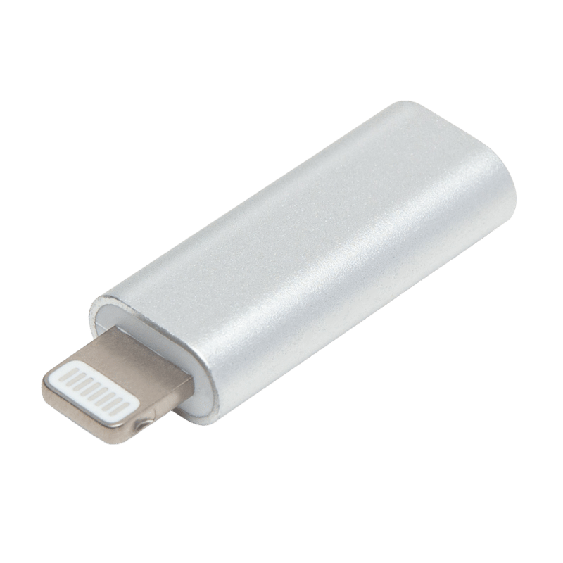 Linocell USB-C till Lightning-adapter Silver