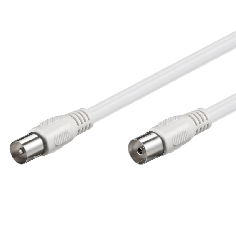 Antennkabel Vit 1 m