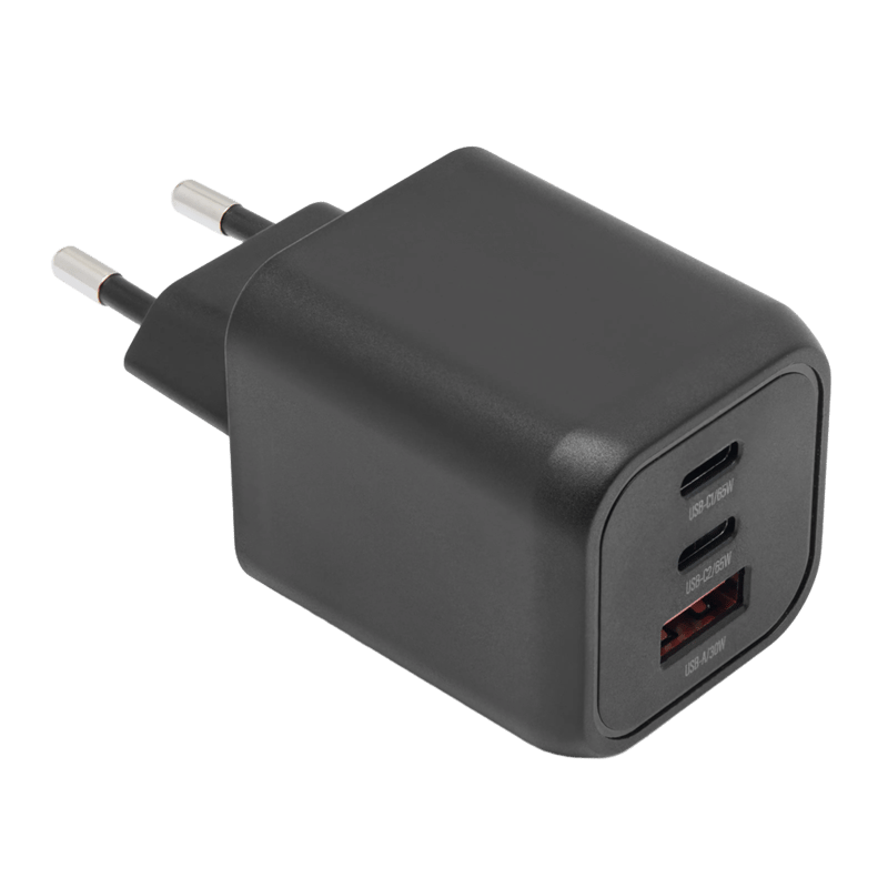 Linocell Premium GaN multiladdare 65 W PD Svart