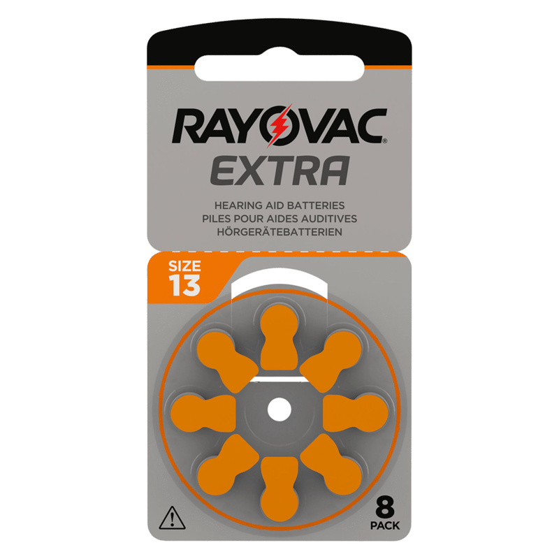 Rayovac Hörapparatsbatterier Orange ZA13 8-pack