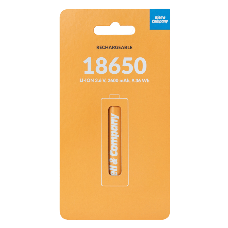 Kjell & Company 18650 Li-ion-batteri 3,6 V 2600 mAh