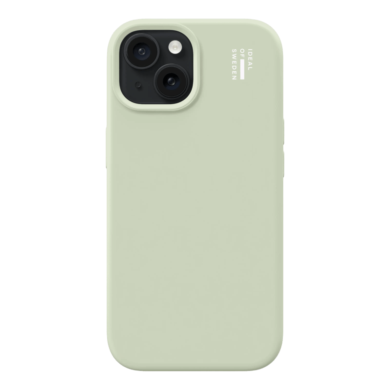 IDEAL OF SWEDEN Silicone MagSafe Case för iPhone 13, 14, 15, 16e och 17e Sage Green