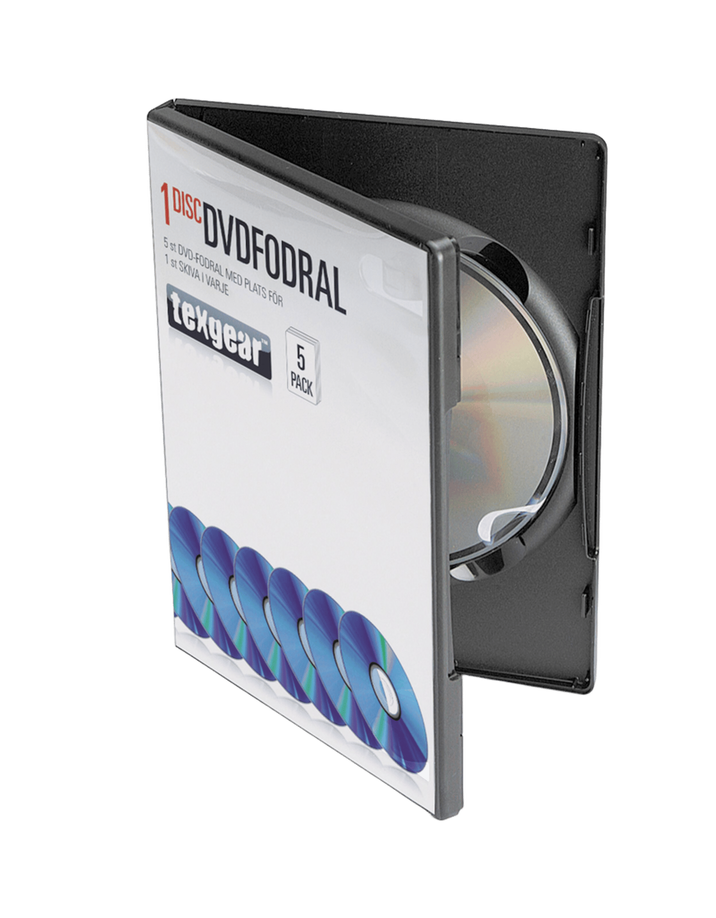 DVD-omslag enkelt, 5-pk.