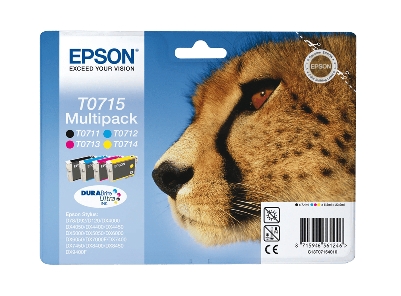 Epson T0715 Bläckpatron 4-pack