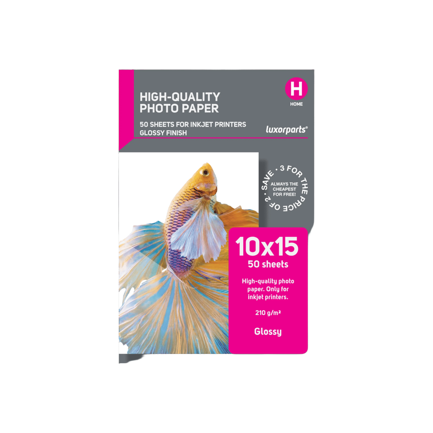 Luxorparts Glossy fotopapir 10 x 15 cm 50-pk.
