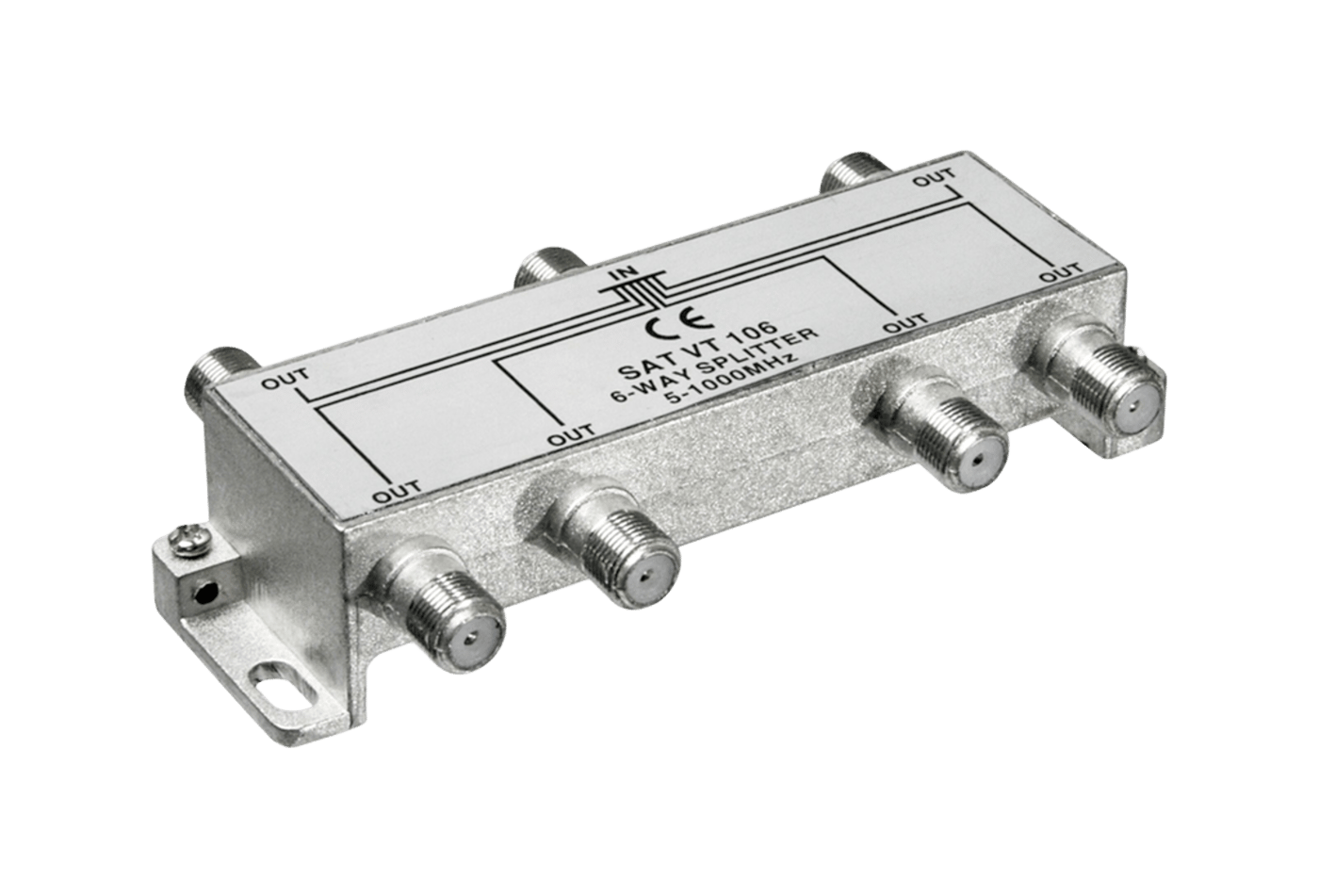 F-splitter 6-vägs