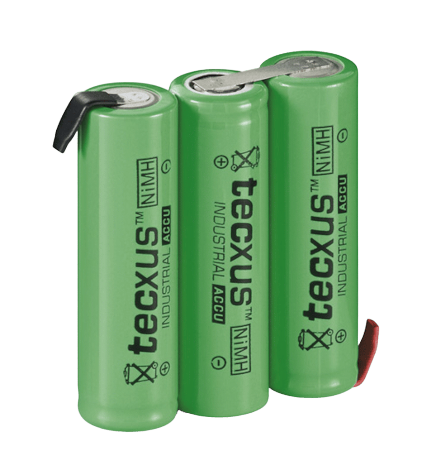 NiMH2 oppladbart 3 x AA-batteri med loddeører