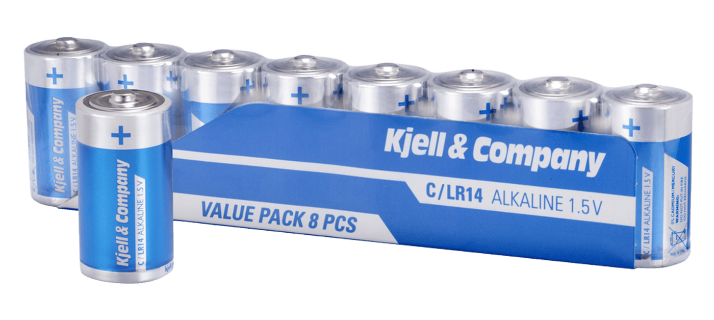 Kjell & Company C-batterier (LR14) 8-pack