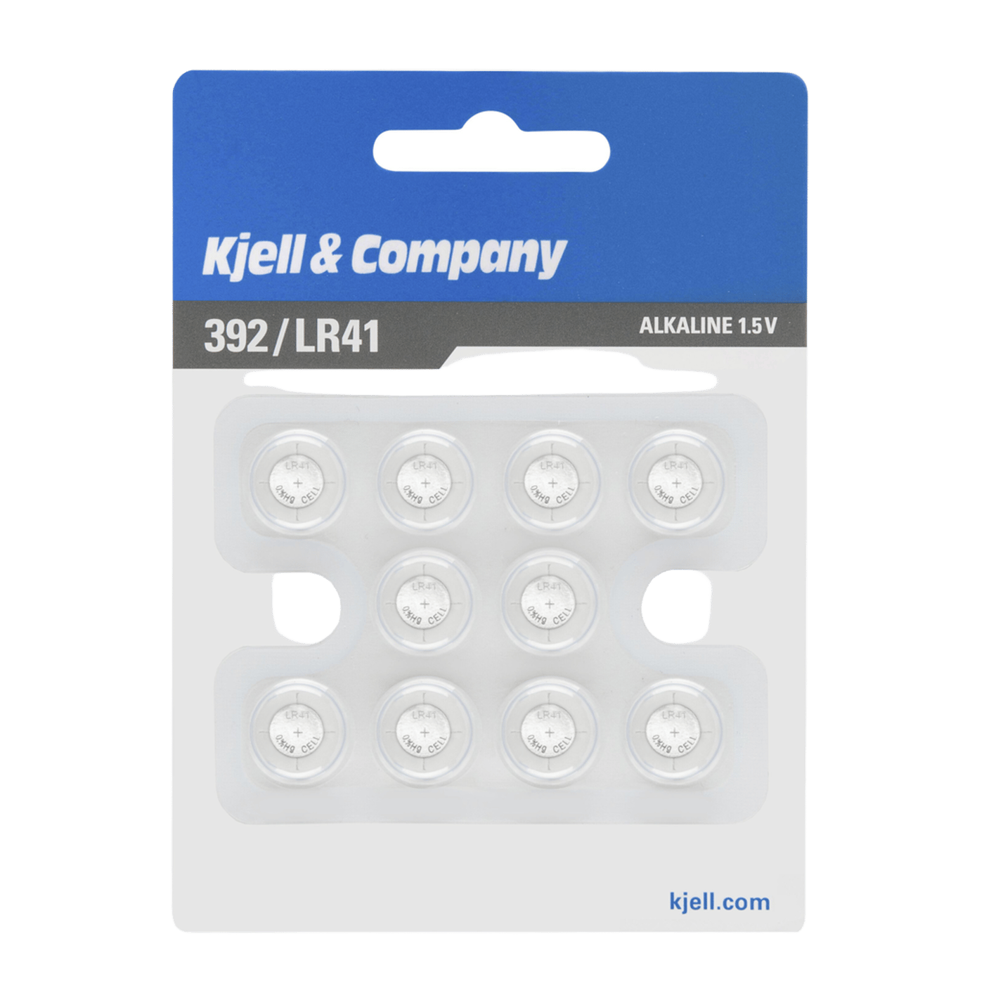 Kjell & Company Knappcellsbatterier LR41 (392) 10-pack