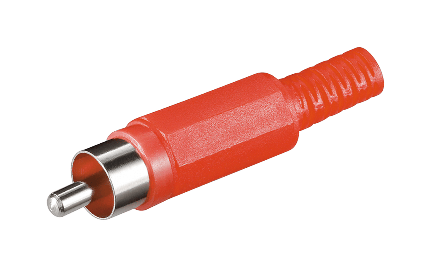 Luxorparts RCA-kontakt Hane Röd