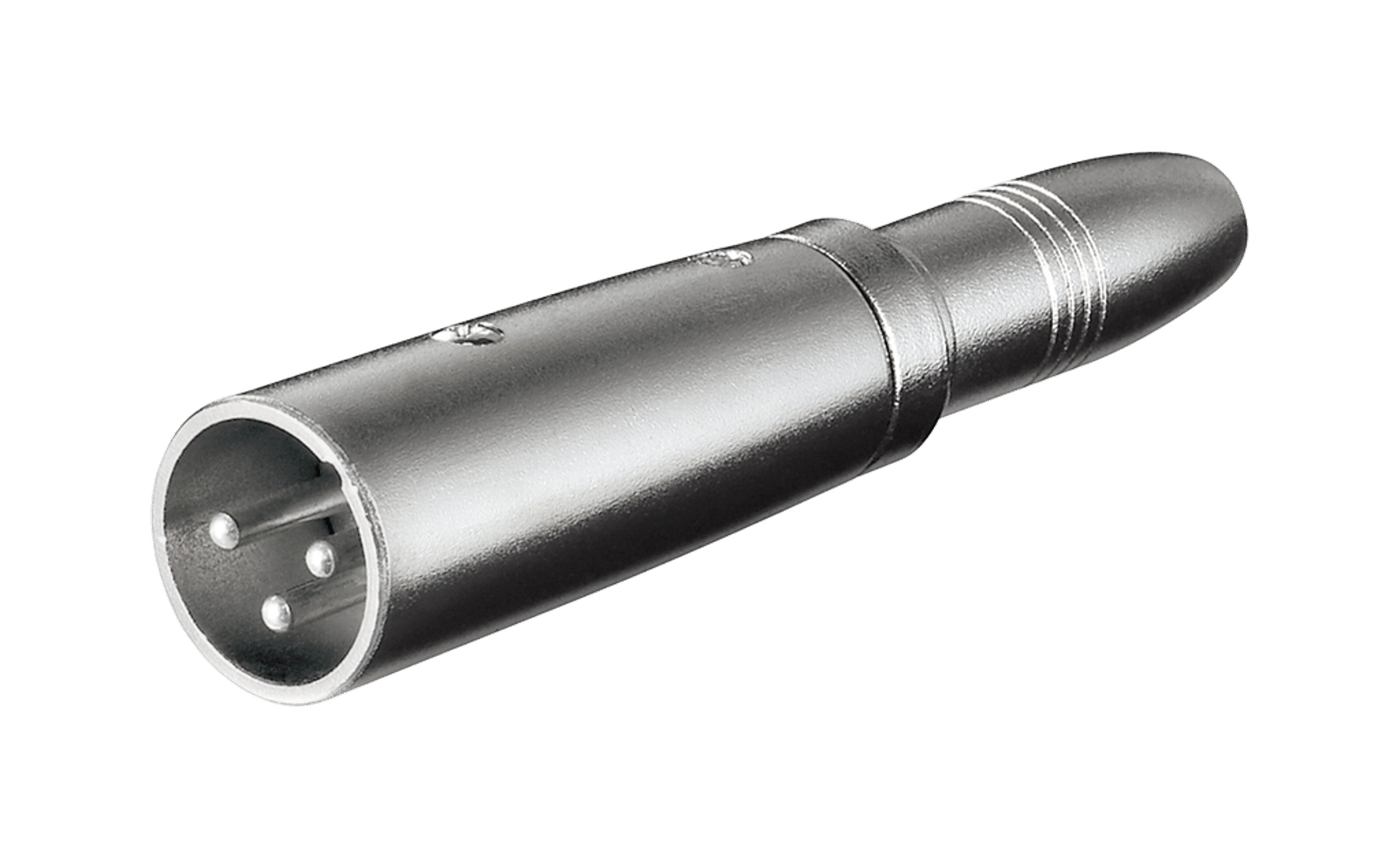 Adapter – XLR-hann til 6,3 mm-hunn