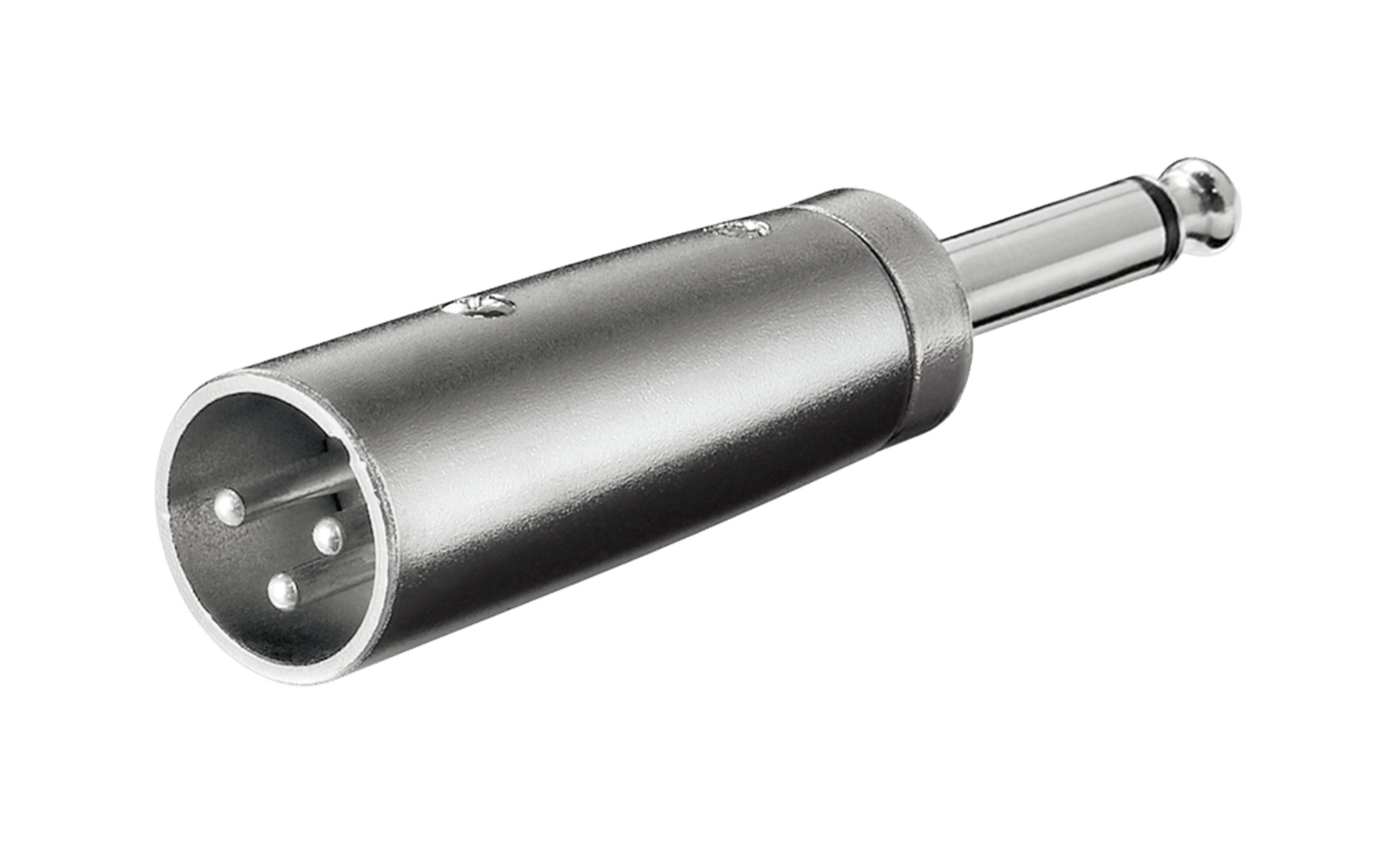 Adapter – XLR-hann til 6,3 mm-hann