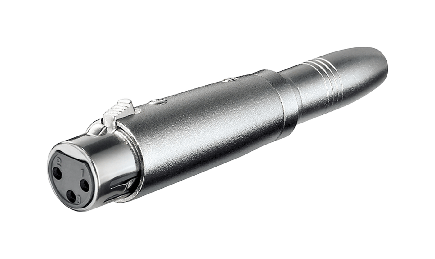 Adapter XLR-hona till 6,3 mm-hona