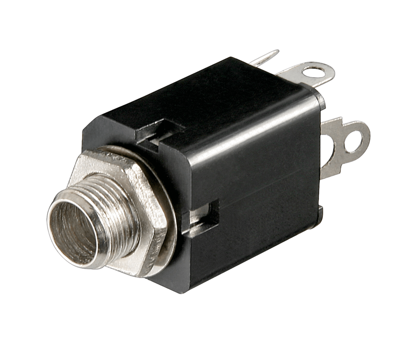 Kabinettkontakt med bryter 6,3 mm, mono