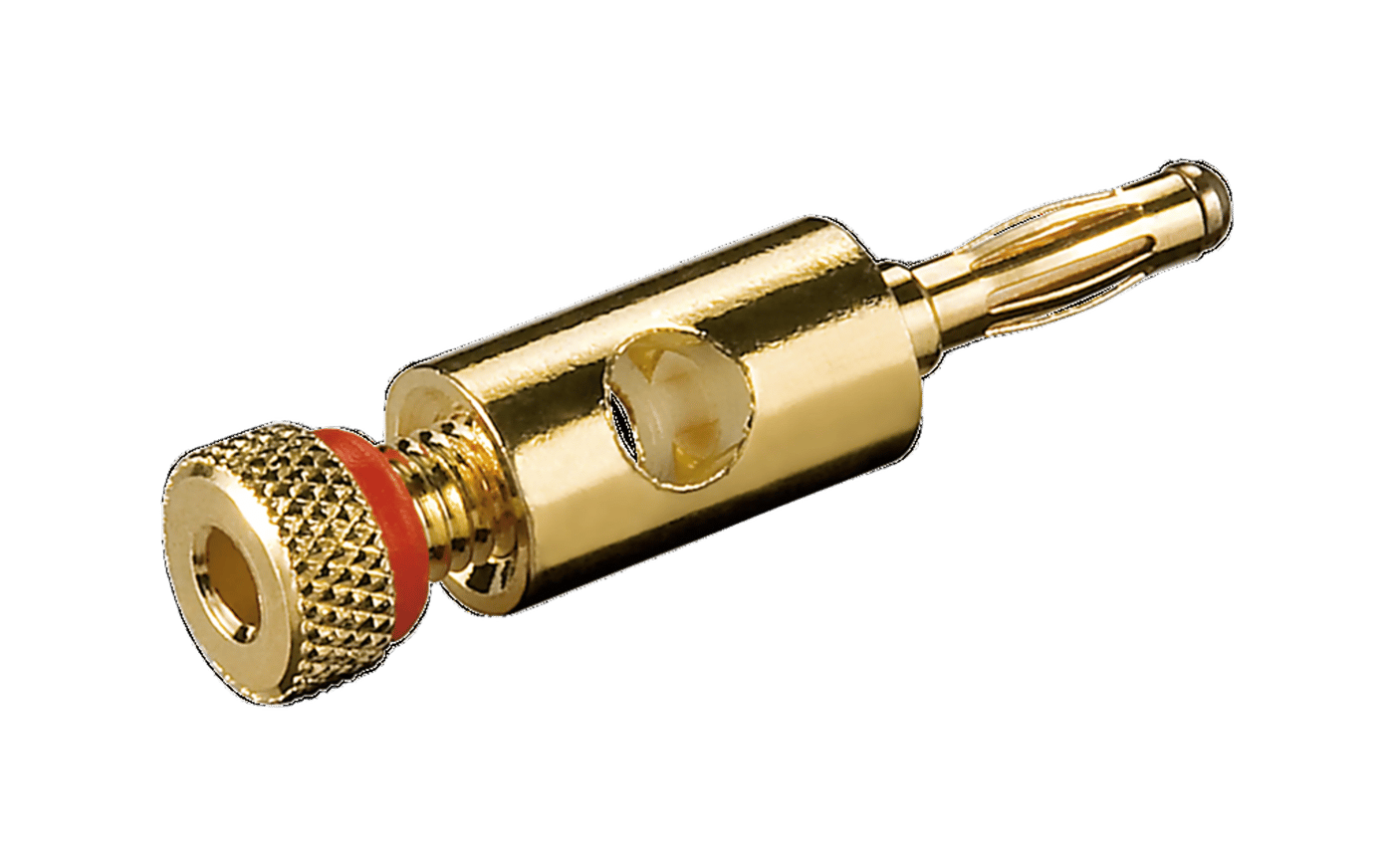 Høyttalerkontakt 4 mm Rød