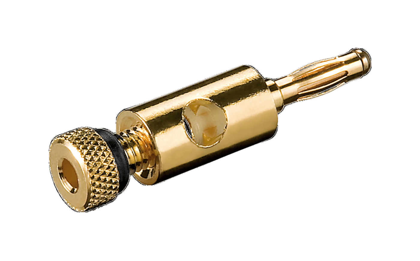 Høyttalerkontakt 4 mm Svart