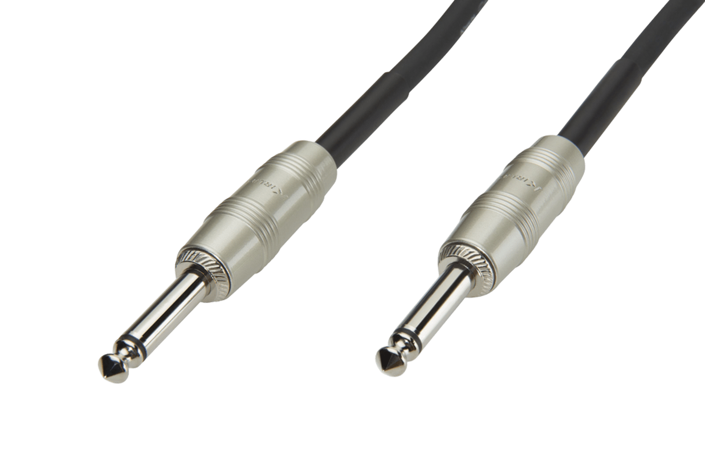 Luxorparts Instrumentkabel 6,3 mm 10 m, Svart