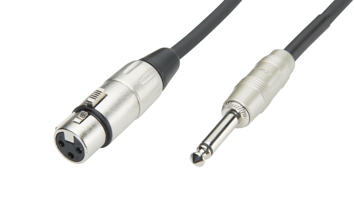 Luxorparts Mik-kabel  XLR til 6,3 mm 6 m, Svart