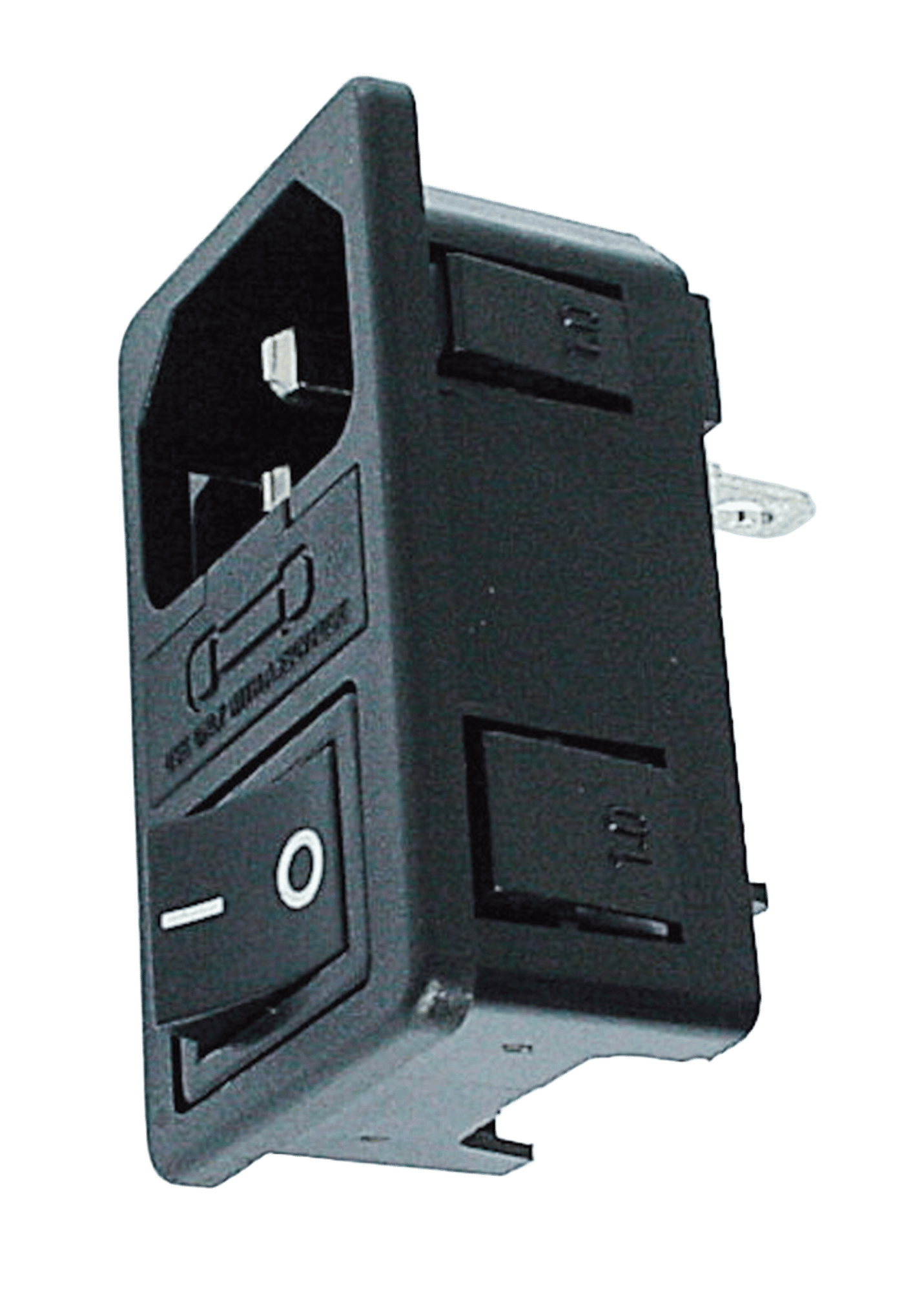 Apparatintag C14 med brytare och säkring