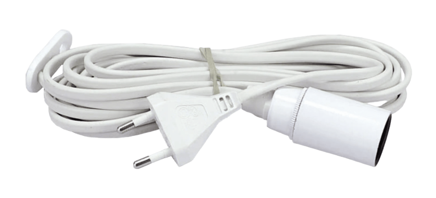 Lampeholder E14 med 3,5 m ledning