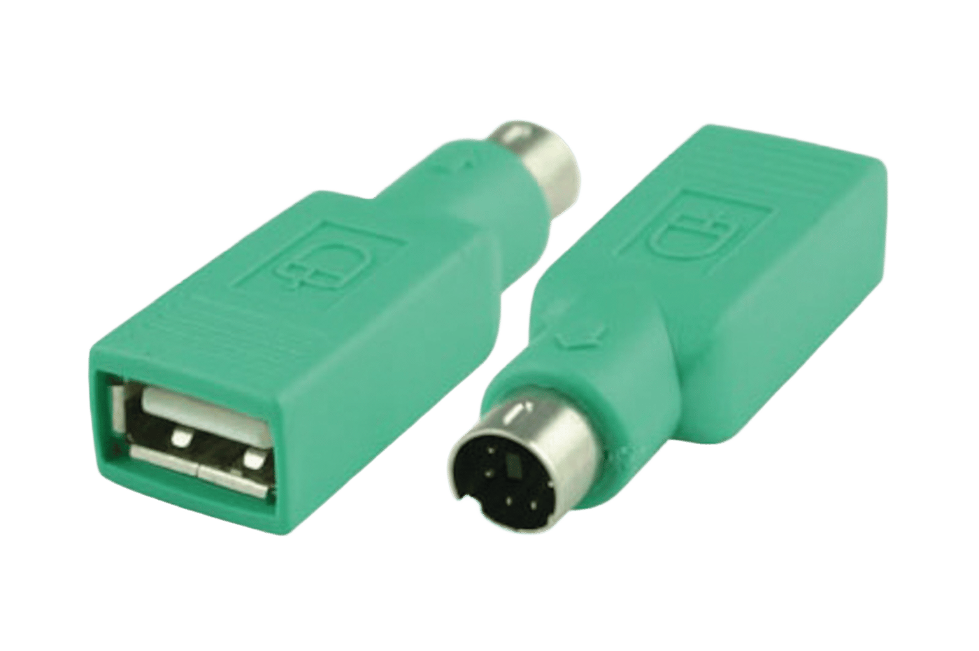 Luxorparts PS/2 hane till USB-A hona – passiv adapter passiv adapter