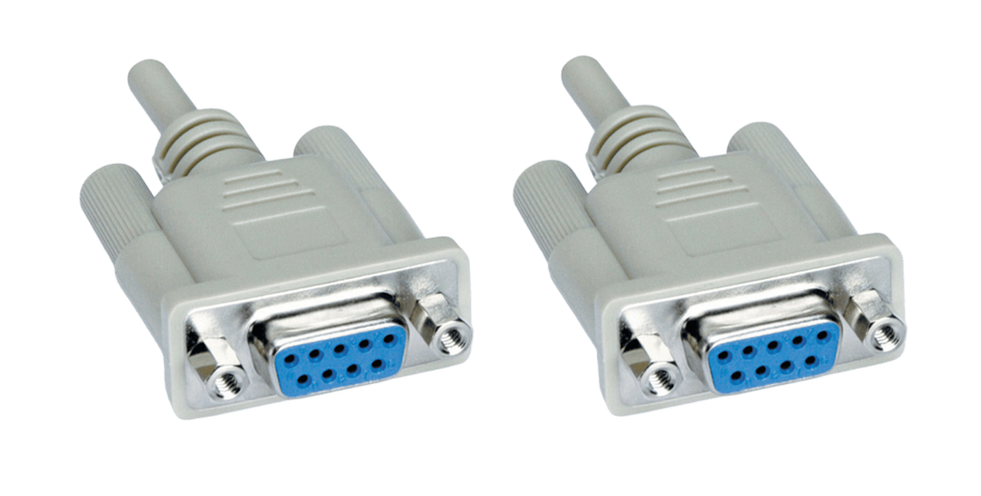 Seriellkabel hona till hona 1,8 m